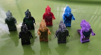 8PCS Godzilla Monster Minifigure Building Blocks Toys Figurine - Image 1 of 4