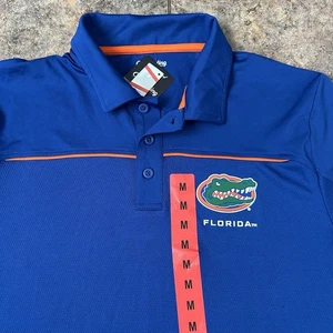 Florida Gators Herren Poloshirt Gr. M Kurzarm Blau NCAA Football Neu mit Etikett - Bild 1 von 3