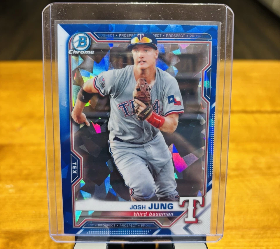 2021 Bowman Sapphire Edition - Chrome Prospects Josh Jung #BCP-38 (RC) - Image 1 of 1