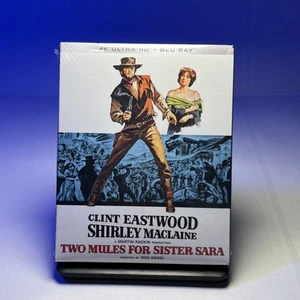Two Mules For Sister Sara (4K Ultra HD + Blu-ray + Slipcover) Brand New - Foto 1 di 3