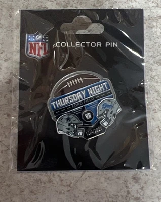 Prendedor Detroit Lions vs Dallas Cowboys 12/4/2025 Jueves Noche Coleccionistas Día Juego Foto 1 de 2