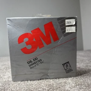 10 VERSIEGELTE 3M 5-1/4" Disketten doppelseitige Dual-Density (DS,DD) Disketten + - Bild 1 von 3