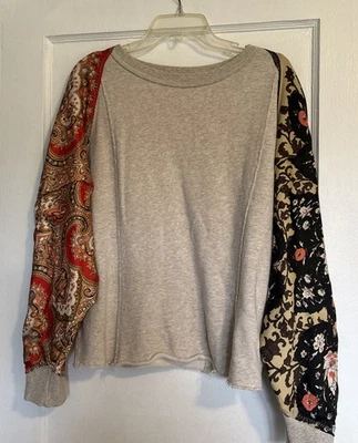 Pulôver Free People Vintage Affair em Aveia Tamanho Médio  - Imagem 1 de 4