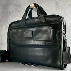 Tumi Business Bag Briefcase All Leather Black - Picture 1 of 11