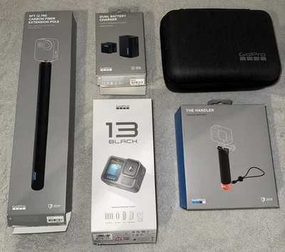 GoPro Hero13 Black mit Zubehörpaket (Ladegerät, Akkus, Griffe, Tasche)  - Bild 1 von 4