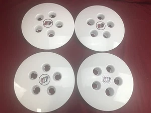 NOS Buick Park Avenue Wheel Center Cap White 1991 92 Fits 50 rib Wheels Set of 4 - Picture 1 of 4
