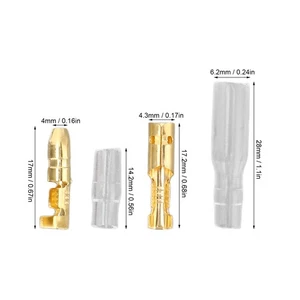 200x Cold Crimp Pressed Terminal Connectors With Insulation Sheath Waterproo NEW - Picture 1 of 12