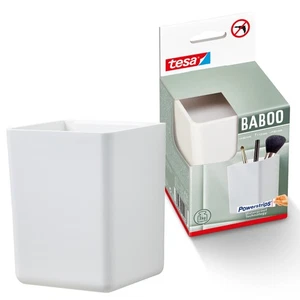 tesa Baboo Badorganizer ohne Deckel Wandmontage ohne Bohren Aufbewahrung weiß - Bild 1 von 7