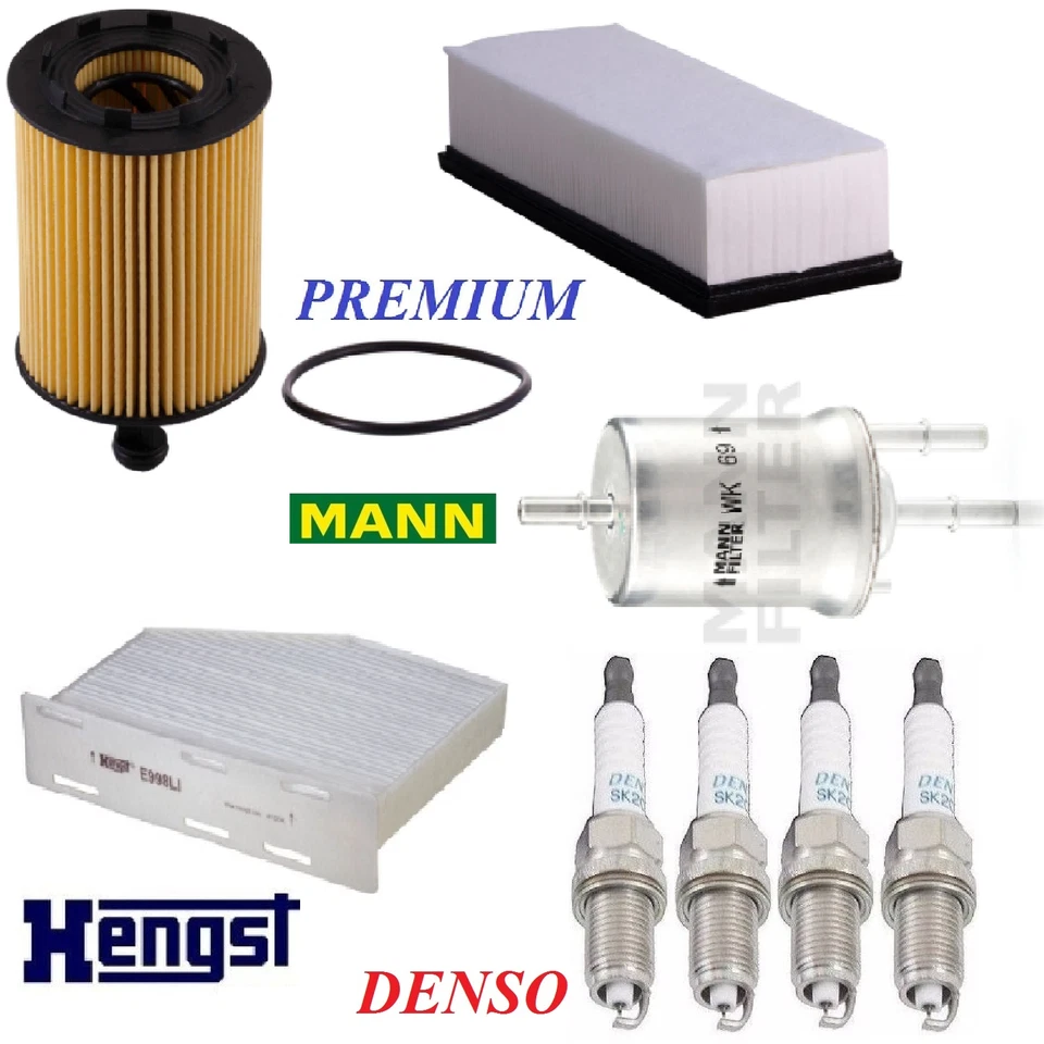 Kit de ajuste filtros velas de ignição para Volkswagen Jetta L4 2.0L; Diesel 2009-2010 - Imagem 1 de 1