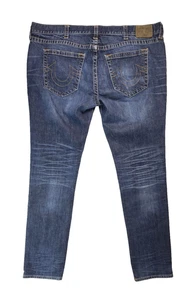 True Religion Rocco Relaxed Skinny Blue Denim Jeans Herren Größe 44x - Bild 1 von 8