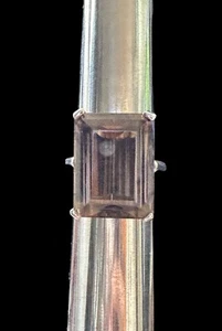 Sensationeller Ring 21 kt Rauchquarz, Smaragdschliff, Sterlingsilber 925 - Bild 1 von 15