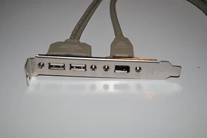 Neuf ! ASUS Universal 2 ports USB 2.0/1 port Firewire 1394 support panneau arrière - Photo 1/3