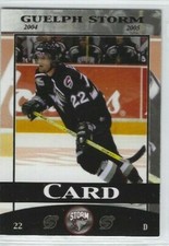 2004-05 Guelph Storm (OHL) Ryan Card