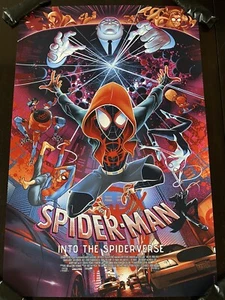 Spider-Man Into the Spider-Verse Movie Poster Art Miles Morales Mondo Sdcc - Picture 1 of 12