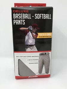 Franklin Jugend Deluxe Baseball Softball Hose Doppel Knietaschen Grau Neu XS - Bild 1 von 7