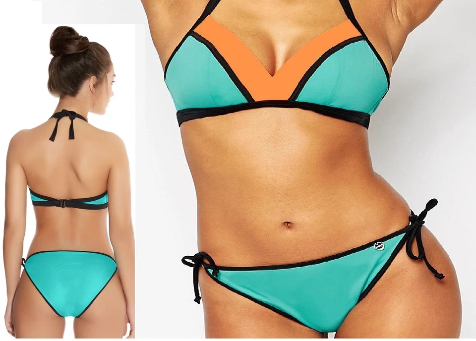 FREYA~BONDI SOFT TRIANGLE-BIKINI BRA+TIE-BRIEF/SET-SEASPRAY*VARIOUS SIZES* - Image 1 of 1