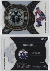 2011-12 Black Diamond All-Time Greats Stanley Cup Championship Rings Paul Coffey