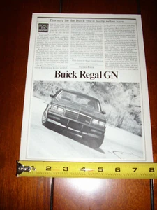 1984 BUICK GRAND NATIONAL ORIGINAL ARTICLE - Picture 1 of 3