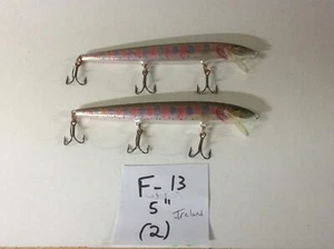 Vintage Rapala Original Floating F-13 RT Minnow 5 1/4" Jerkbait Fishing Lure - Picture 1 of 1