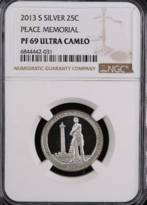 2013-S ATB Silver Quarter. NGC PF69. Affordable Collectible Coin. Store #15826 - Image 1 of 3