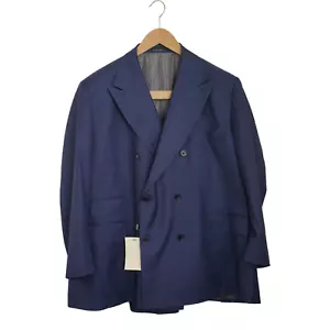 Traje de suministro de traje para hombre La Spalla doble pecho solapa pico 33 EU66S UK/US56S S255 - Imagen 1 de 18