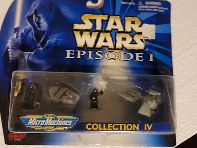 STAR WARS MICRO MACHINES EPISODE 1 COLLECTION 4 1998  NEW SEALED - Image 1 of 3
