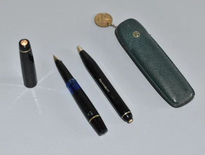 Kaweco Sport Set Füller Kolbenfüller 585 Goldfeder + Stift + Etui Fach #A4 - Bild 1 von 4