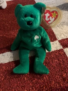 Beanie Baby Erin with Errors ~ Excellent Condition Green - Picture 1 of 8