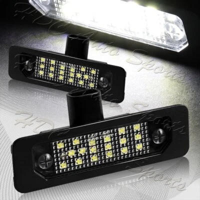 Ксеноновые белые светодиодные лампы для номерного знака Lincoln MKS MKT MKX MKZ 18-SMD 6000K - Изображение 1 из 4