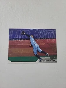 2023 Topps Update Series - Laid Out Blue #LO-8 George Springer - Picture 1 of 2
