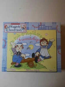 2001 Pressman Raggedy Ann & Andy Friendship 24 Piece Puzzle Sealed New - Picture 1 of 4