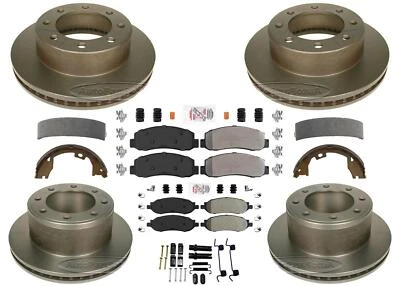 Rotores de freno de disco y pastillas de freno para Ford F250 Super Duty 2005 2006 2007 4x4 SRW Foto 1 de 4