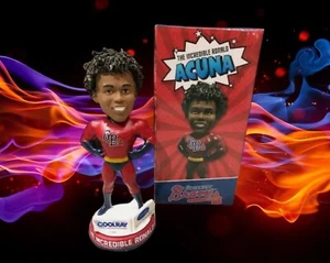 2018 Gwinnett Braves Ronald Acuna Jr SGA Superhero Bobblehead Atlanta Braves - Picture 1 of 1