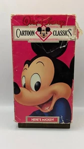 Walt Disney Cartoon Classics :  Here's Mickey Volume 1 (VHS, 1987) Mickey Mouse - Picture 1 of 5