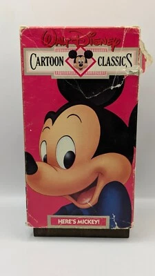 Walt Disney Cartoon Classics :  Here's Mickey Volume 1 (VHS, 1987) Mickey Mouse - Image 1 of 4