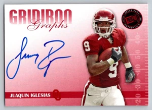 2009 Press Pass SE Gridiron Graphs Red #GG-JI Juaquin Iglesias 76/150 - Picture 1 of 1