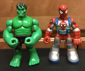 2 Lot HULK / Spider Man Friends Heroes Marvel Figure Toy Biz 7” - Picture 1 of 9