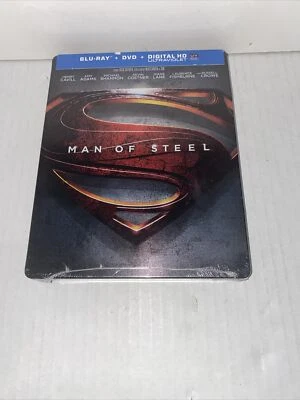 Man of Steel STEELBOOK +BluRay + Dvd + Digital Code UV (Expired ) **READ - Image 1 of 4