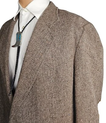 Vtg J. Sully Western Blazer Mens 40 Wool Blend Tweed Sportcoat Ebow Patch Cowboy - Imagem 1 de 4
