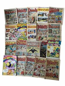 Vintage UK 70’s & 80’s Comics Bundle Job Lot Beano Dandy TV Comic Etc X 20 - E20