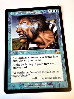 MTG Magic The Gathering Prophecy Heightened Awareness Rare LP - Image 1 of 2
