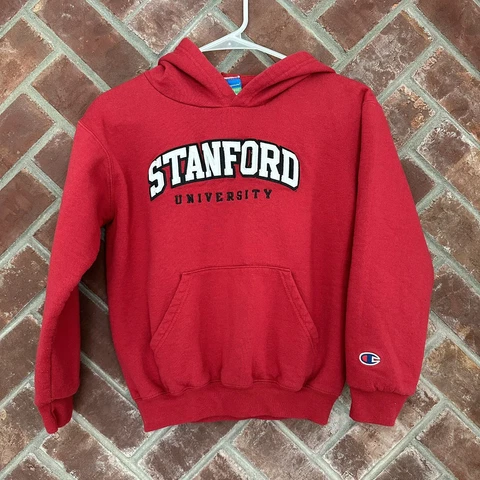 Stanford University Champion Hoodie Sweatshirt Youth M Size 8 Kids Eco Fleece Cover