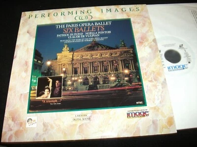 THE PARIS OPERA BALLET<>SIX BALLETS<>WHITE 12" Laserdisc<>(MONO)  IMAGE ID7518VW - Image 1 of 2