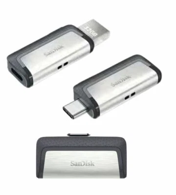 SanDisk Ultra Dual Drive 32GB 64GB 128GB 256GB USB 3.1 TYPE-C Flash Drive lot UK - Image 1 of 4