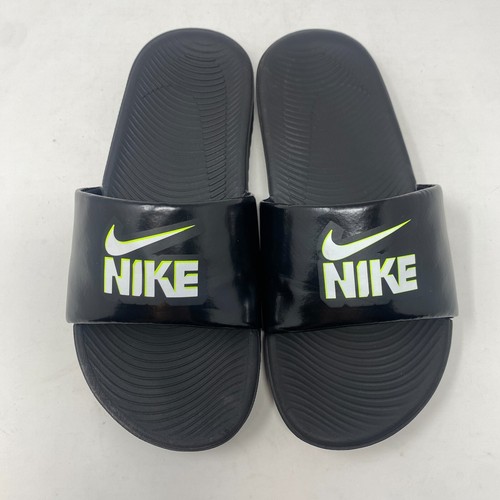 Nike Kawa Slide Fun Game Nero Bianco Volt (DD3242 001) Ragazzo Taglia 3