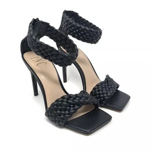 INC Womens 11 M Black Braided Strap Pump High Heels NIB ZY7 - Picture 1 of 4