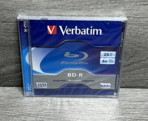 Verbatim BD-R 6x Blu-ray Recordable Single Layer 25GB Blank Disc 96910 - Picture 1 of 3