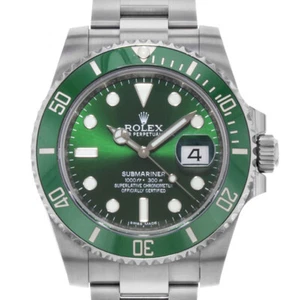 Rolex Submariner 116610 Men's Stainless Steel Automatic Green 1 Year Warranty... - Picture 1 of 5
