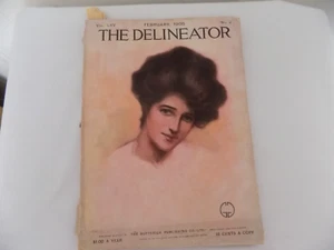 Antique February 1905 The Delineator Magazine W/Charles Dana Gibson Girl Cover - Picture 1 of 9