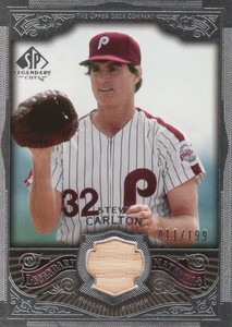 2006 SP Legendary Cuts Material Silver #SC Steve Carlton /199 Bat Relic